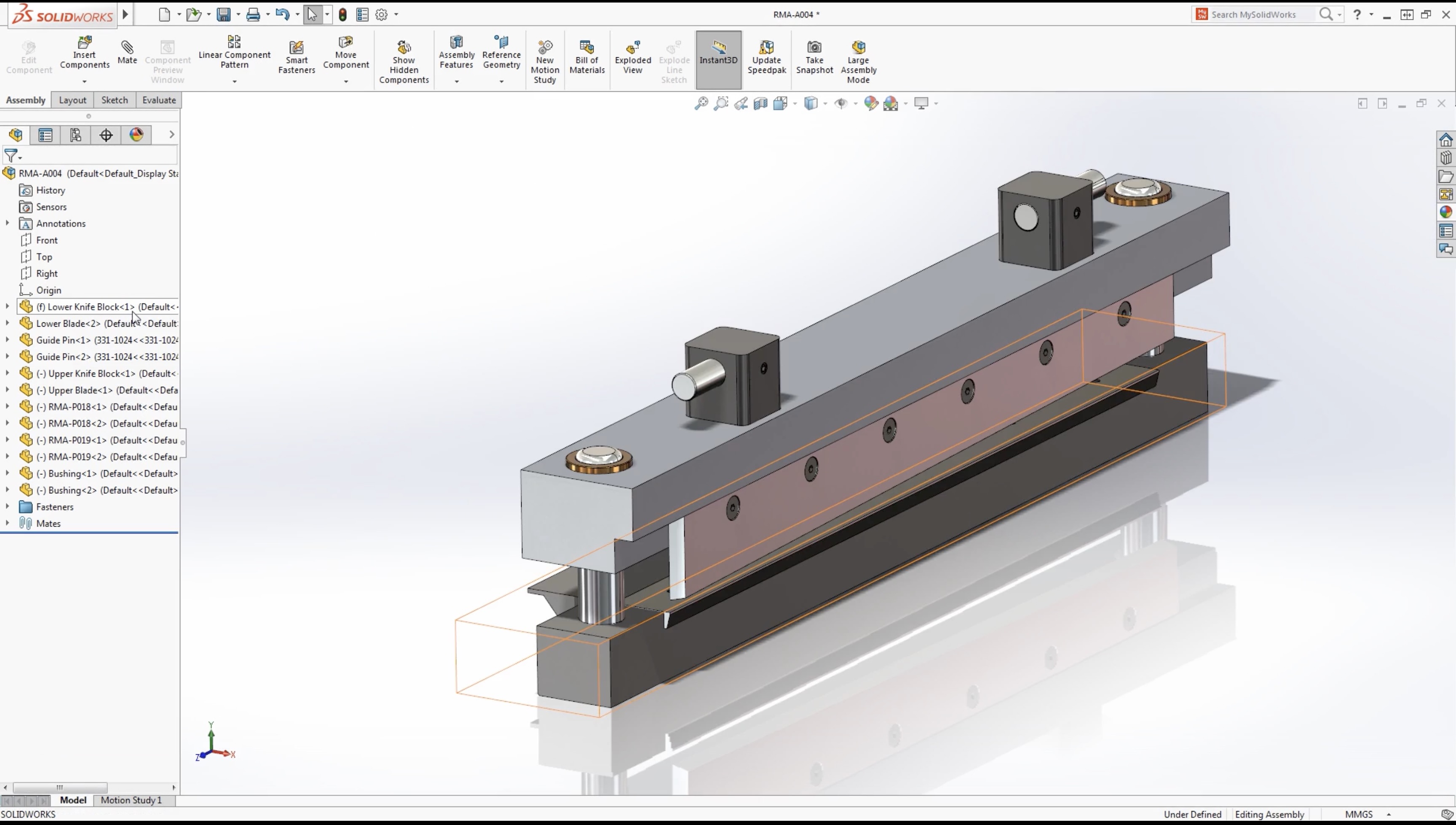 SOLIDWORKS mechanical assembly